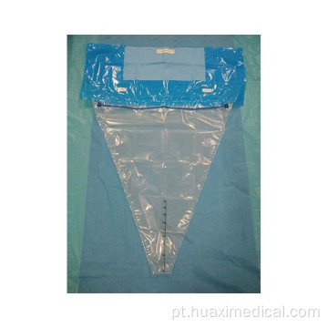 Underbuttock drape cirúrgico com bolsa de coleta de fluido